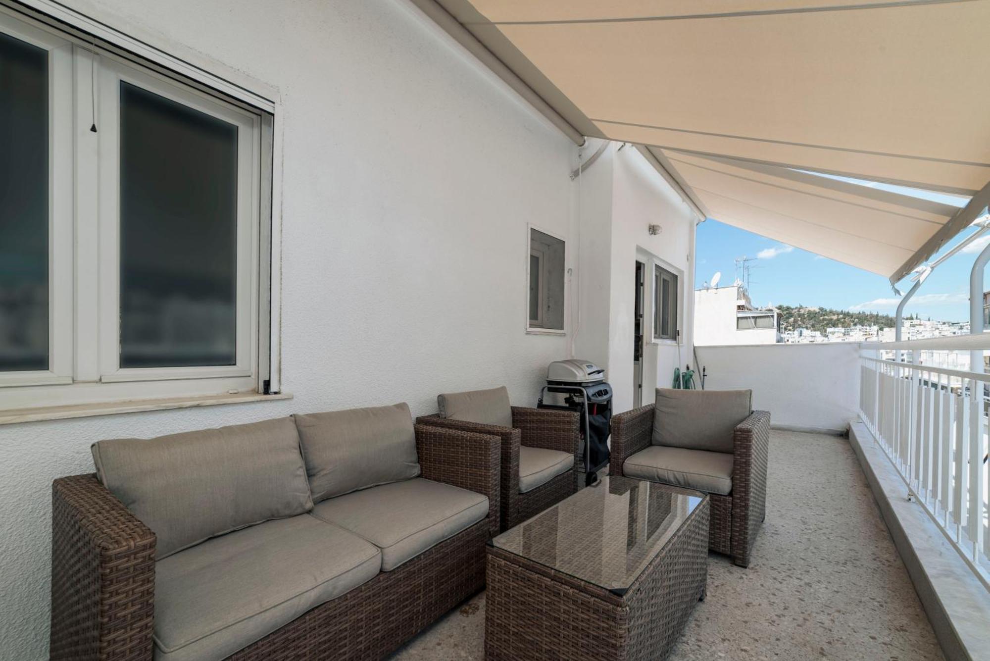 Skyline Penthouse 2Bd Apartment Close To Metro Station Atenas Exterior foto